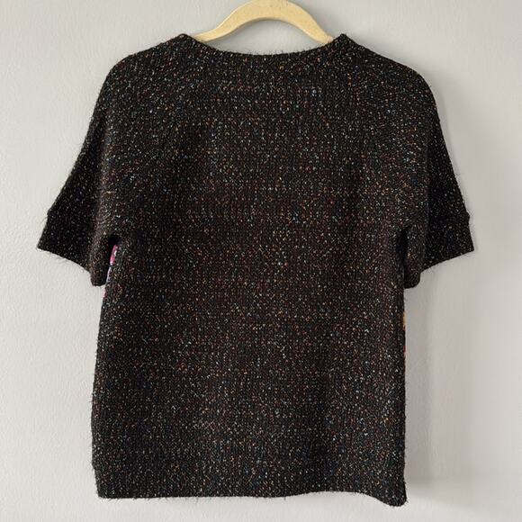 Anthropologie James Coviello Top Embroidered Spring Date Night Party - Picture 5 of 10